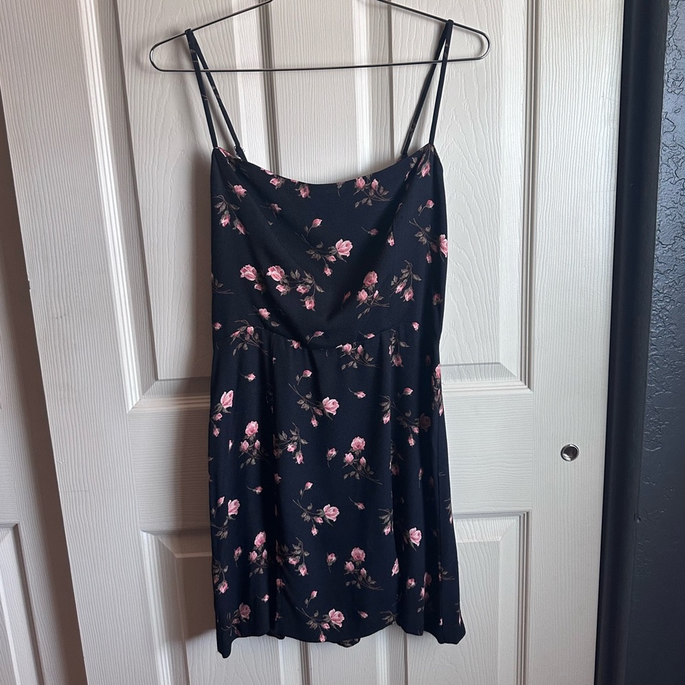 Reformation Mini Dress Double Slit Floral